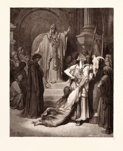 THE JUDGMENT OF SOLOMON, BY GUSTAVE DORE