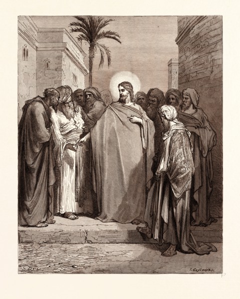 CHRIST AND THE TRIBUTE MONEY, BY GUSTAVE DORE
