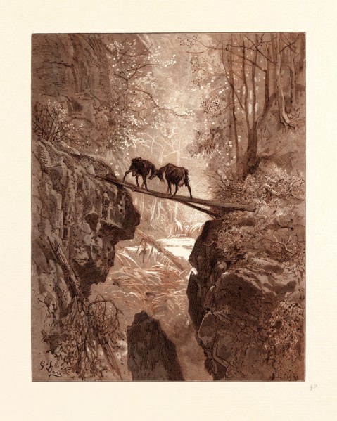 THE TWO GOATS, BY GUSTAVE DORE