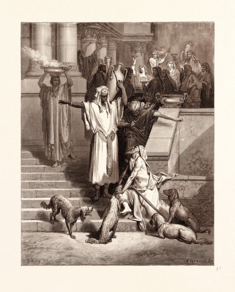 LAZARUS AT THE RICH MAN'S GATE, BY GUSTAVE DORE