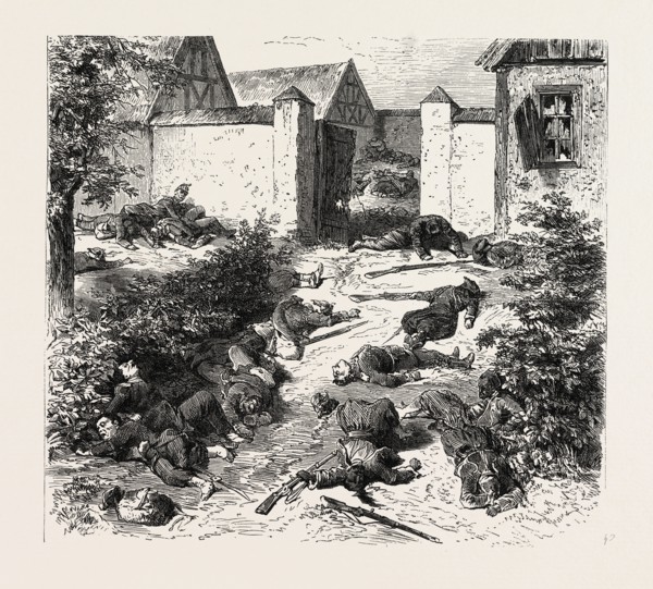 FRANCO-PRUSSIAN WAR: ENTRY OF THE CASTLE OF SCHAFFENBOURG, ON THE GEISBERG AFTER THE BATTLE OF 4