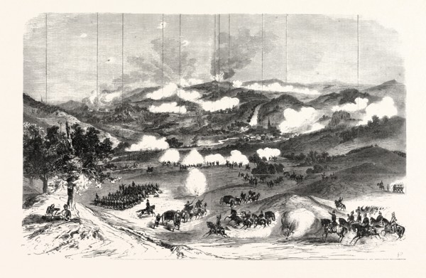 FRANCO-PRUSSIAN WAR: TROOPS 11th GERMAN CORPS,  GUNSTETT; SUPPORT OF GERMAN BATTERIES; COMBAT