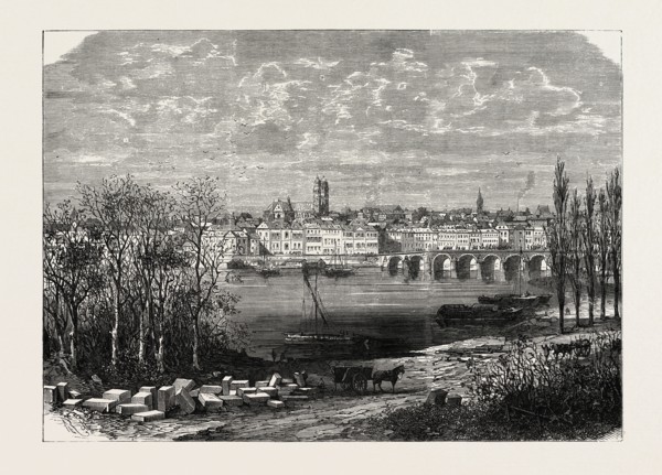 FRANCO-PRUSSIAN WAR: VIEW OF TOURS, FRANCE, 1870