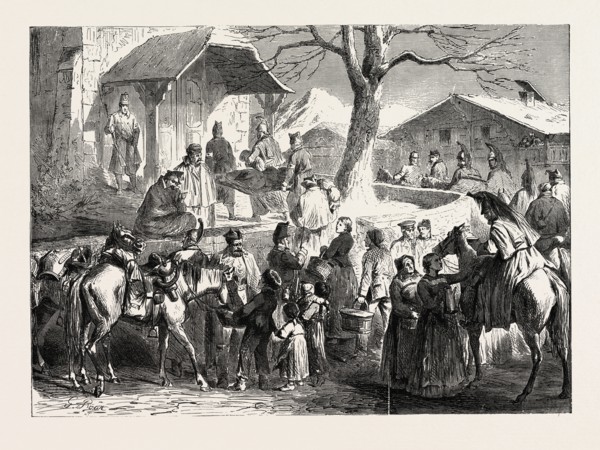 FRANCO-PRUSSIAN WAR: THE FRENCH ON THE ROAD FROM NEURENBURG TO BERNE OR BERN, February 5 1870