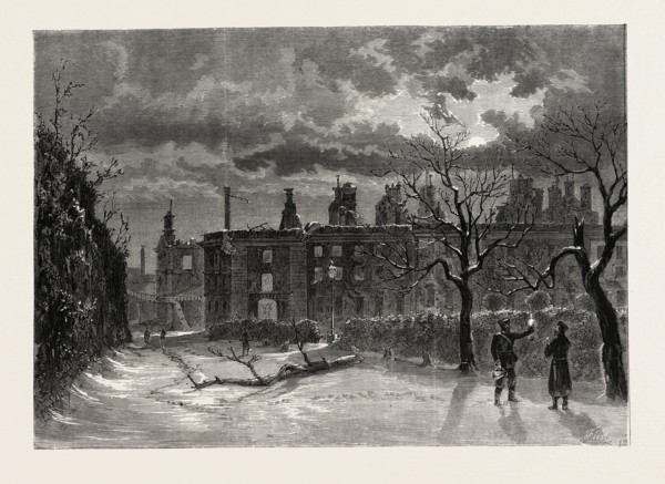 FRANCO-PRUSSIAN WAR: RUINS OF THE PALACE OF SAINT-CLOUD