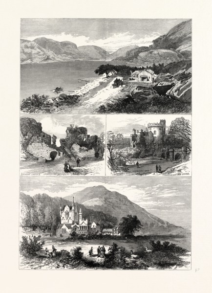 THE BRITISH ASSOCIATION AT GLASGOW: EXCURSIONS IN THE NEIGHBOURHOOD, UK. ROTHESAY CASTLE.