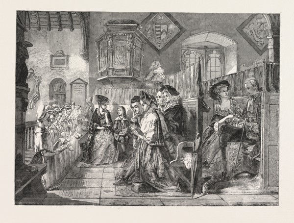"INNOCENCE AND GUILT." PAINTED BY A. RANKLEY. EXHIBITION OF THE ROYAL ACADEMY
