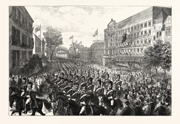 THE CENTENNIAL CELEBRATION OF AMERICAN INDEPENDENCE: THE FOURTH OF JULY AT PHILADELPHIA: THE