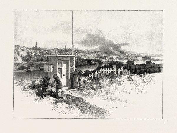 NOVA SCOTIA, NEW GLASGOW, CANADA, NINETEENTH CENTURY ENGRAVING