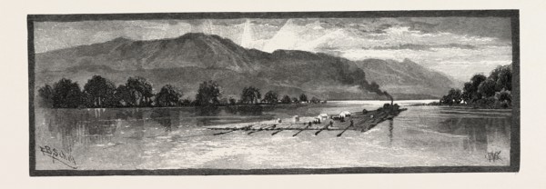 The Upper Ottawa River, CANADA, NINETEENTH CENTURY ENGRAVING