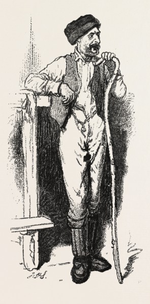 Men of the Bush, the carpenter, Sketches from life, by Frank H. Schell, CANADA, NINETEENTH CENTURY