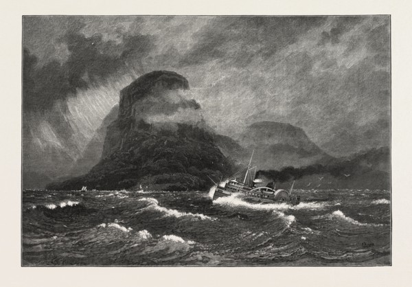 THUNDER CAPE, CANADA, NINETEENTH CENTURY ENGRAVING