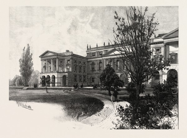 Osgoode Hall, CANADA, NINETEENTH CENTURY ENGRAVING