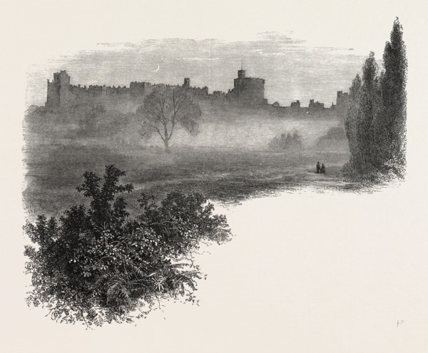 WINDSOR CASTLE, FROM THE HOME PARK, UK, britain, british, europe, united kingdom, great britain,