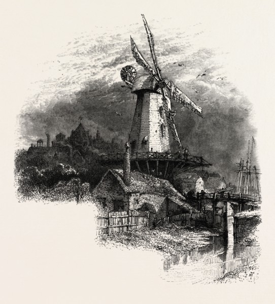 THE OLD WINDMILL AT RYE, KENT, UK, britain, british, europe, united kingdom, great britain,