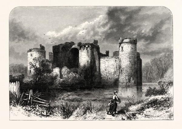 BODIAM CASTLE, SUSSEX, UK, britain, british, europe, united kingdom, great britain, european