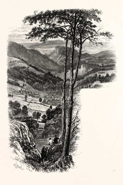 The Vale of Cromford and Matlock, from the Black Rocks, UK, britain, british, europe, united