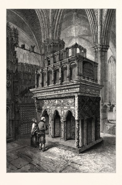 EDWARD THE CONFESSOR'S SHRINE, WESTMINSTER ABBEY, LONDON, UK, britain, british, europe, united
