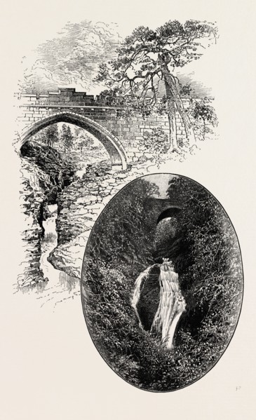 LINN OF DEE (LEFT); LINN OF CORRIEMULZIE (RIGHT), UK. The River Dee is a river in Aberdeenshire,