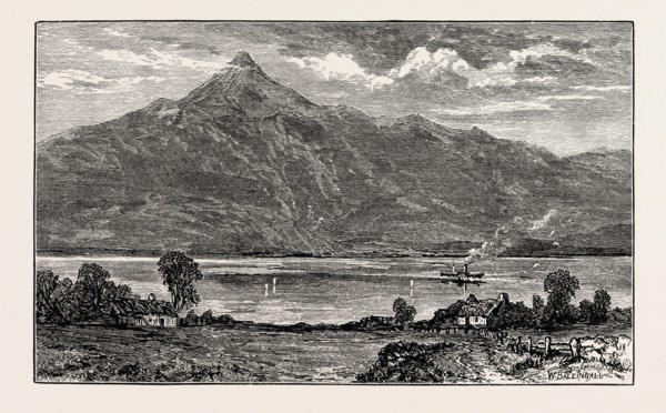 BEN AND LOCH LOMOND, UK. Loch Lomond is a freshwater Scottish loch, lying on the Highland Boundary