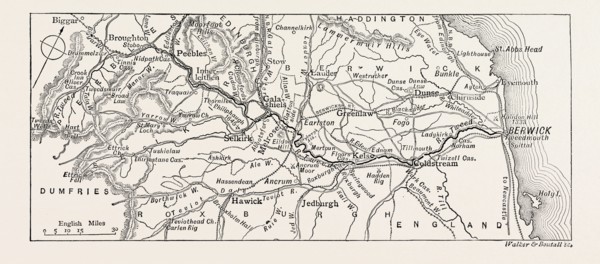 THE COURSE OF THE TWEED, UK