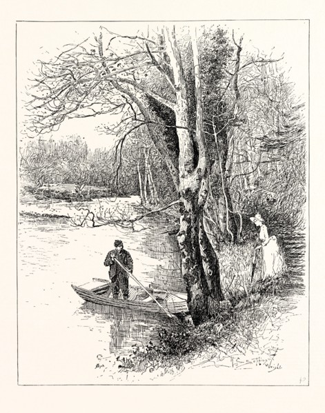 ON THE COQUET, BRINKBURN, UK.  The River Coquet runs through the county of Northumberland, England,