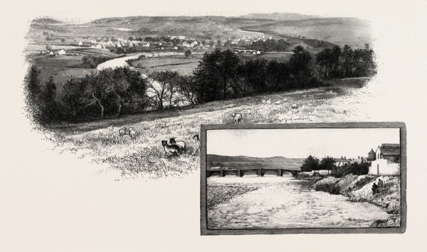 HALTWHISTLE (LEFT), HAYDON BRIDGE (RIGHT), UK. Haltwhistle is a small town and civil parish in