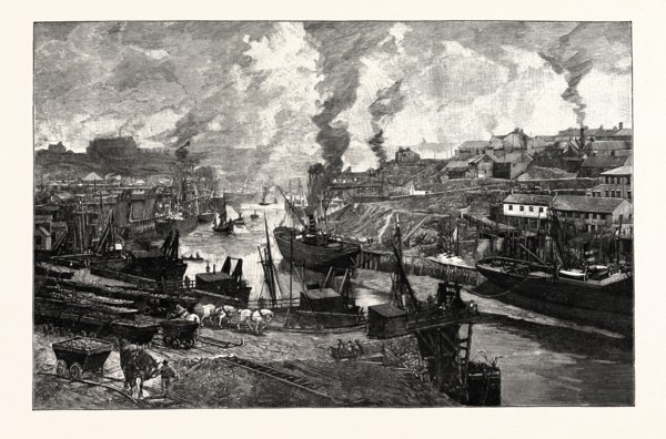 LOOKING UP THE RIVER, SUNDERLAND, at the heart of the City of Sunderland, a metropolitan borough of