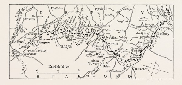 MAP OF THE DOVE, UK