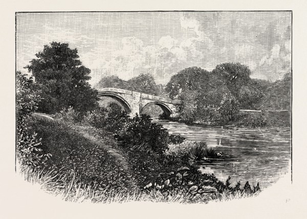 ILKLEY BRIDGE, UK. Ilkley is a spa town and civil parish in West Yorkshire, in Northern England.