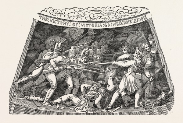 THE SEVENTH COMPARTMENT OF THE WELLINGTON SHIELD. The Wellington shield 1820, Thomas Stothard, 1755