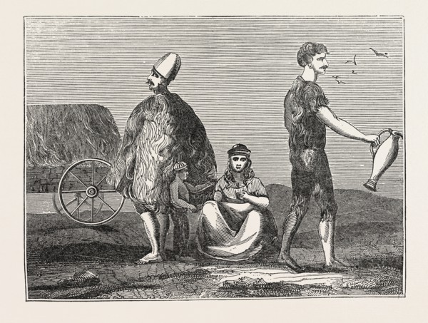 INHABITANTS OF THE STEPPES OF ASIATIC TARTARY. The Great Steppe, that is the great tract of