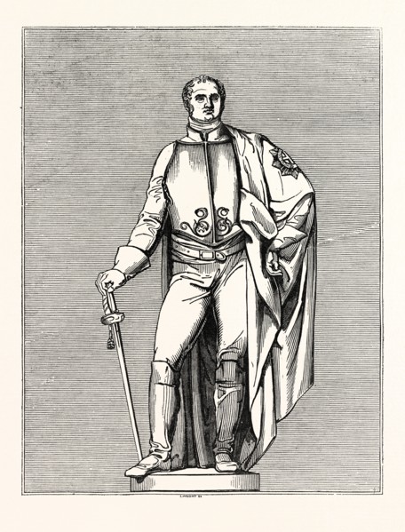 BRONZE STATUE OF THE DUKE OF YORK, IN CARLTON GARDENS.