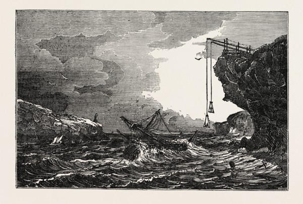 Communication with a Ship in distress by means of the Cliff Waggon.