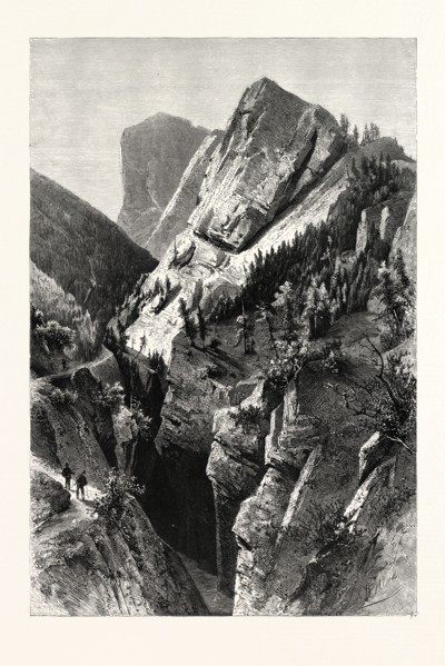 THE PEUTELSTEINER CHASM, NEAR AMPEZZO, IN THE TYROL
