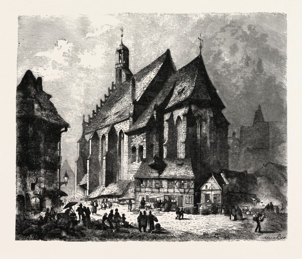 CHURCH OF ST. LAWRENCE, NUREMBERG, GERMANY. A city in the German state of Bavaria