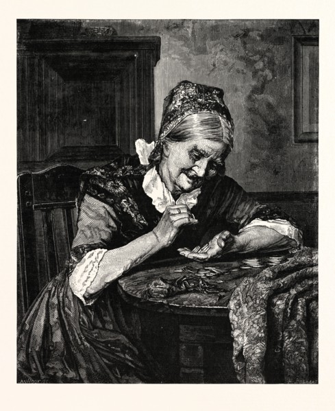 THE FEMALE MISER. A miser, cheapskate, snipe-snout, penny pincher, piker, scrooge, skinflint, money