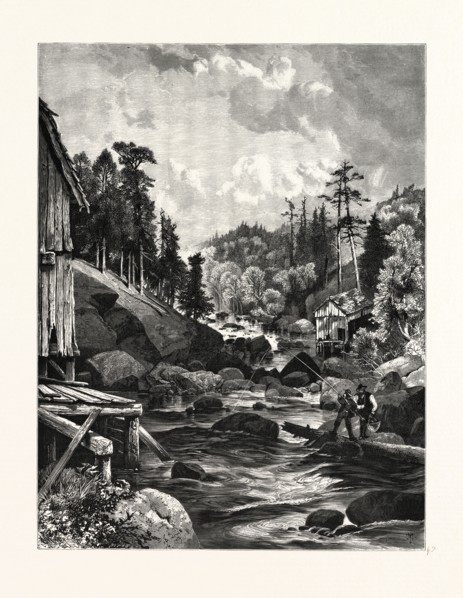 ON THE MISSISQUOI. Thomas Moran (February 12, 1837 â€ì August 25, 1926) from Bolton, England was an