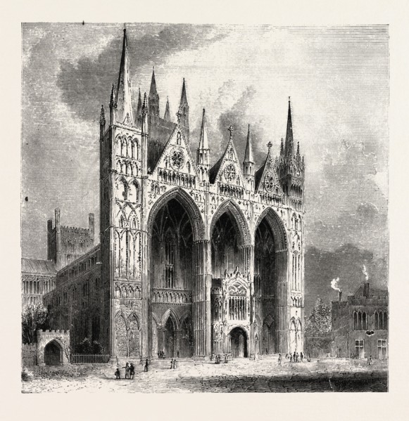 PETERBOROUGH CATHEDRAL, in the United Kingdom â€ì is the seat of the Bishop of Peterborough,