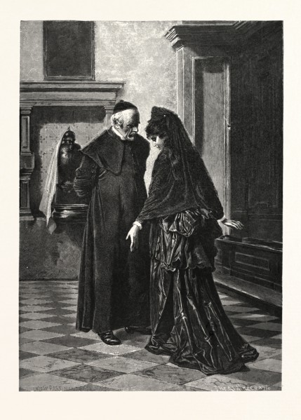 THE CONFESSION. LUDWIG PASSINI