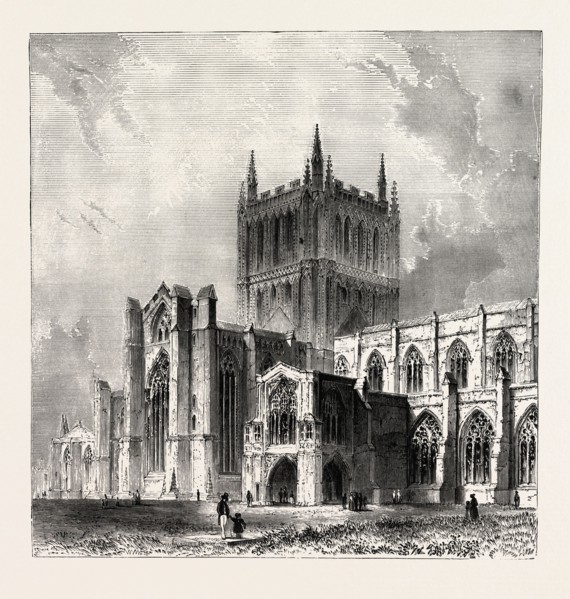 HEREFORD CATHEDRAL, located at Hereford in England, dates from 1079. UK