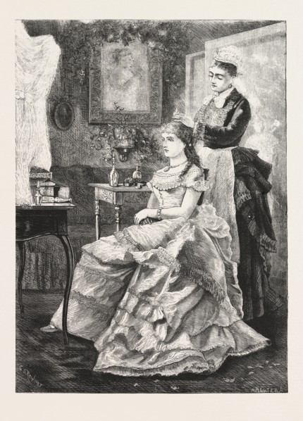 Interior in the mansion, 1876, UK, britain, british, europe, united kingdom, great britain,