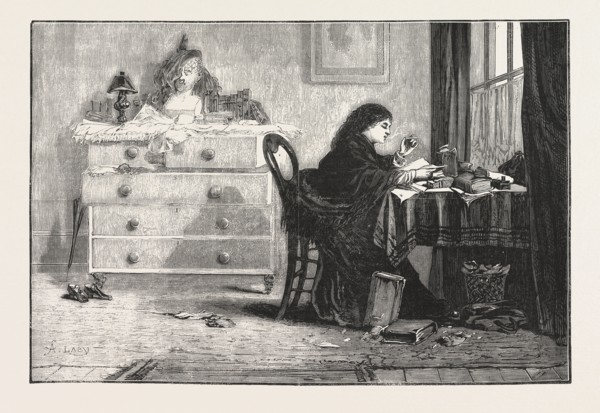 READING FOR A DEGREE. ENGRAVING 1876, UK, britain, british, europe, united kingdom, great britain,