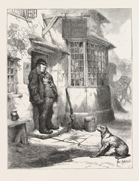 THE VILLAGE COMEDY, The landlord was a man of Daniel Lambert build. There was a kind of surliness