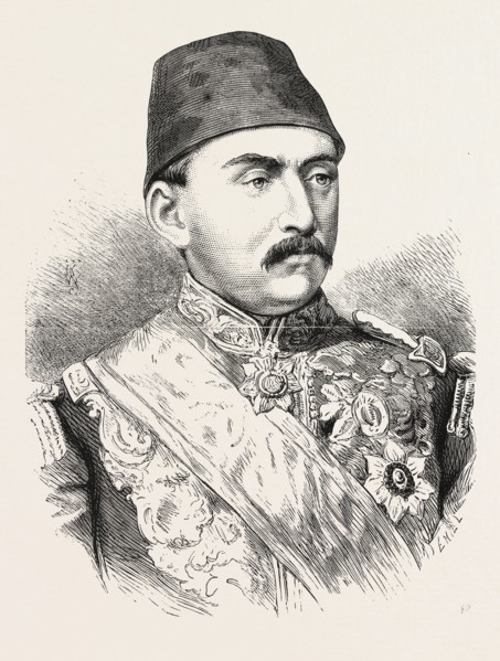 THE NEW SULTAN MEHEMED MOURAD V., PROCLAIMED ON THE 30TH MAY UPON THE FORCED ABDICATION OF