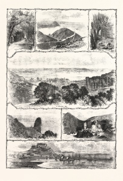 HOLIDAY RESORTS JERSEY ENGRAVING 1876