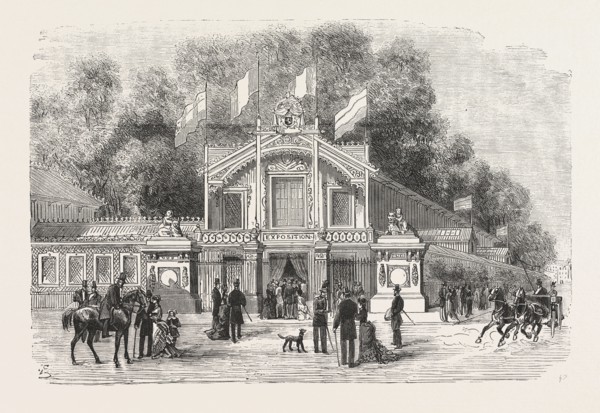 INTERNATIONAL EXHIBITION OF LIFE-SAVING APPARATUS AT BRUSSELS: THE PRINCIPAL ENTRANCE, BELGIUM,