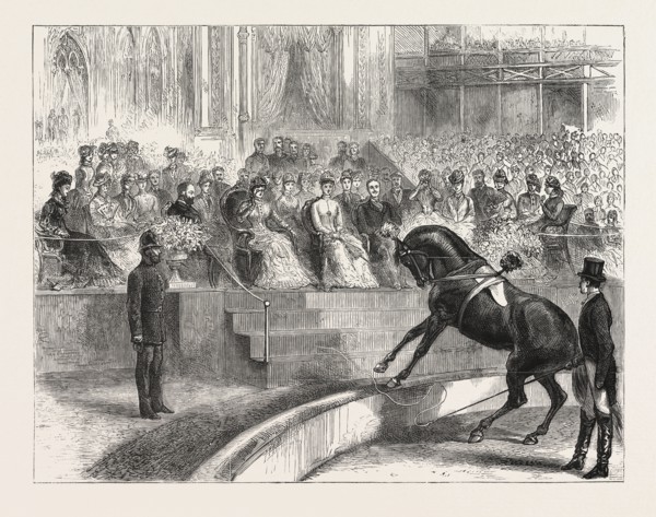 THE PRINCE AND PRINCESS OF WALES TO THE CRYSTAL PALACE THE ROYAL PARTY WITNESSING THE PERFORMANCE
