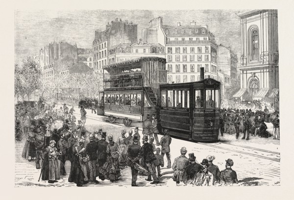 NEW ENGINE FOR PROPELLING TRAMWAY CARS, NOW IN USE IN PARIS, BETWEEN MONT PARNASSE AND THE BRIDGE