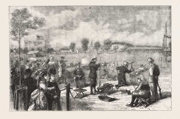 THE INTERNATIONAL RIFLE MATCH AT CREEDMOOR, BETWEEN AMERICAN, IRISH, SCOTCH, AUSTRALIAN, AND